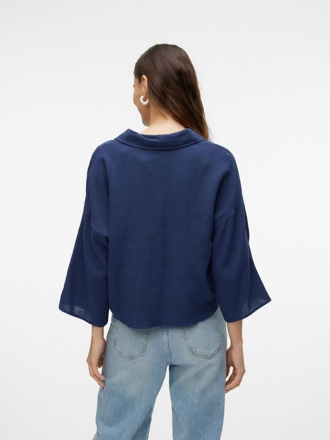 Vero Moda Overhemdblouse VMNATALI CROP SHIRT WVN NOOS - Foto 3