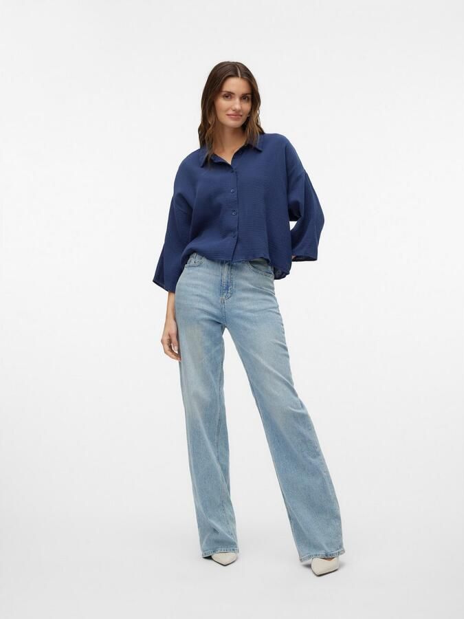 Vero Moda Overhemdblouse VMNATALI CROP SHIRT WVN NOOS - Foto 5