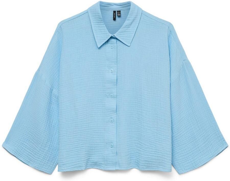Vero Moda Loose fit overhemdblouse van puur katoen model 'NATALI'