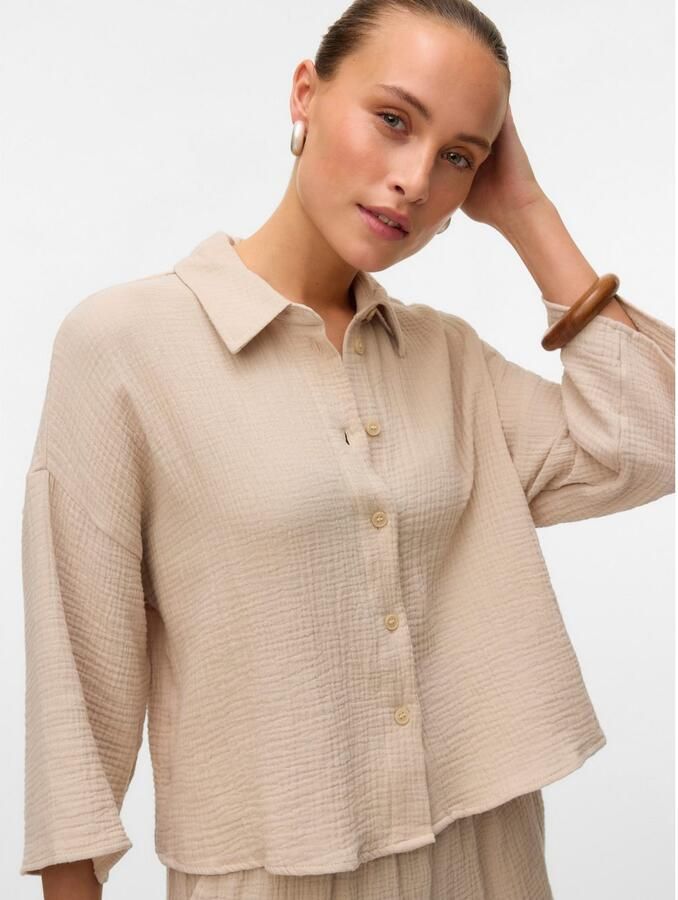 Vero Moda Overhemdblouse VMNATALI CROP SHIRT WVN NOOS - Foto 6