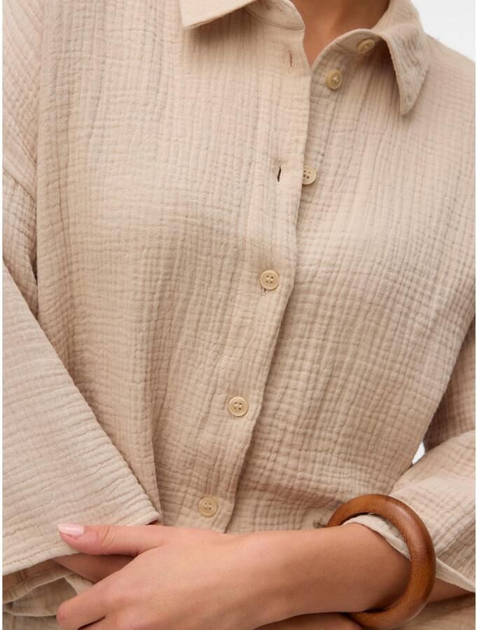 Vero Moda Overhemdblouse VMNATALI CROP SHIRT WVN NOOS - Foto 2