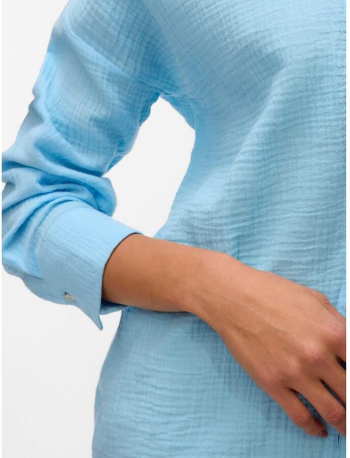 Vero Moda Loose fit overhemdblouse van puur katoen model 'NATALI NIA' - Foto 2