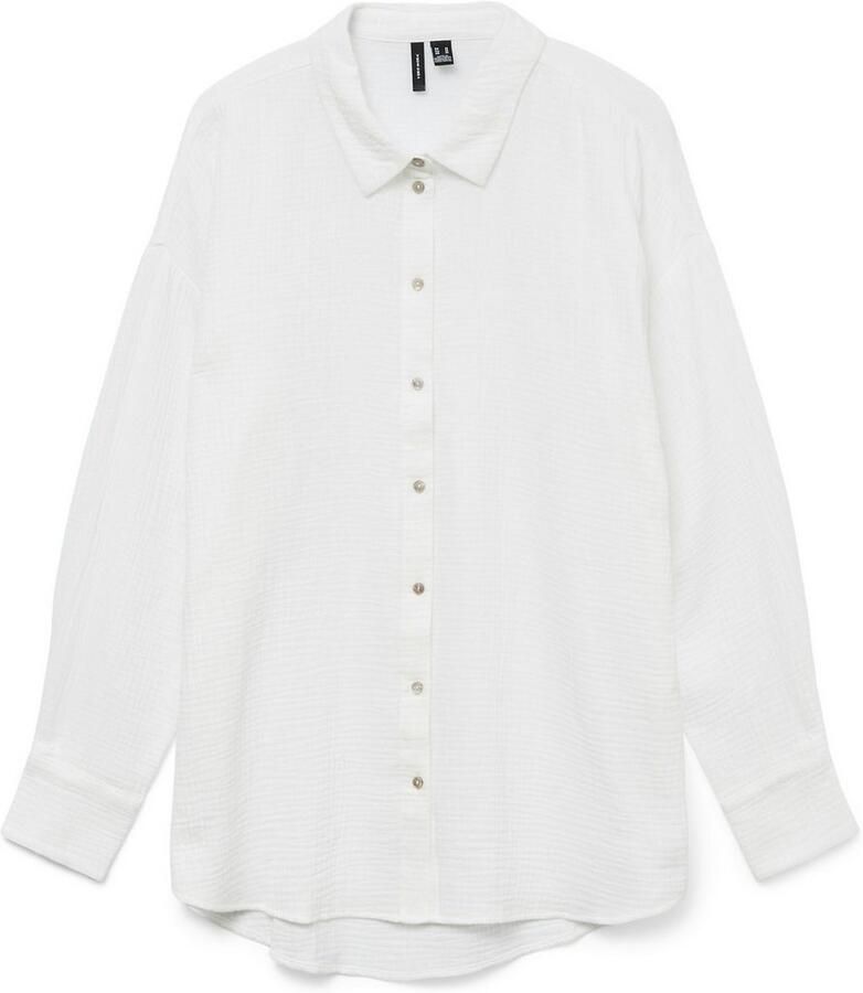 Vero Moda Loose fit overhemdblouse van puur katoen model 'NATALI NIA'