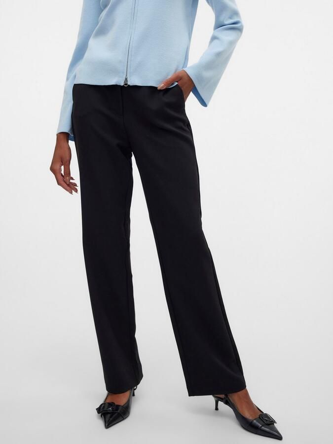 Vero Moda Pantalon VMCLAIR MW STRAIGHT PANT NOOS - Foto 4