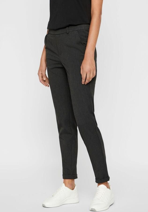 Vero Moda Loose fit stoffen broek met gestileerde opening model 'MAYA' - Foto 12