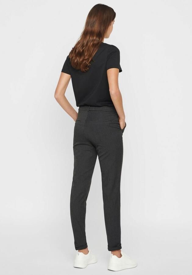 Vero Moda Loose fit stoffen broek met gestileerde opening model 'MAYA' - Foto 5