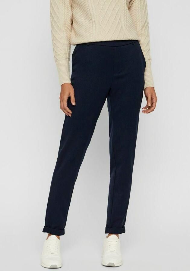 Vero Moda Loose fit stoffen broek met gestileerde opening model 'MAYA' - Foto 7