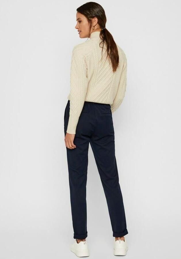 Vero Moda Loose fit stoffen broek met gestileerde opening model 'MAYA' - Foto 4