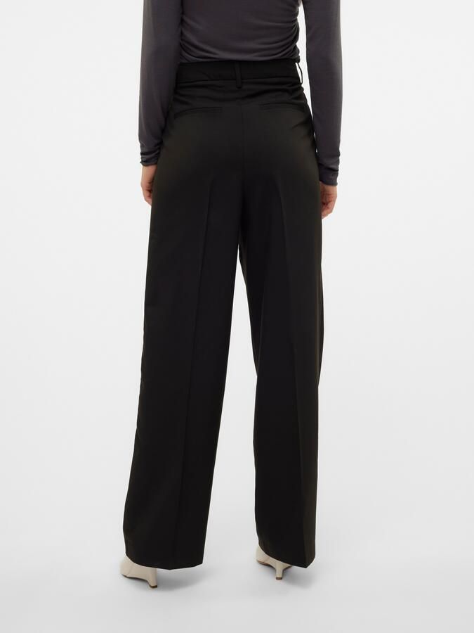 Vero Moda Loose fit stoffen broek met bandplooien model 'NILA' - Foto 8