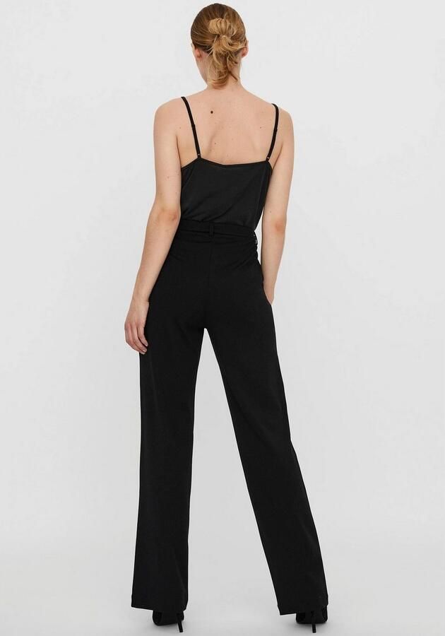 Vero Moda Regular fit stoffen broek met ceintuurlussen model 'ZAMIRA' - Foto 6