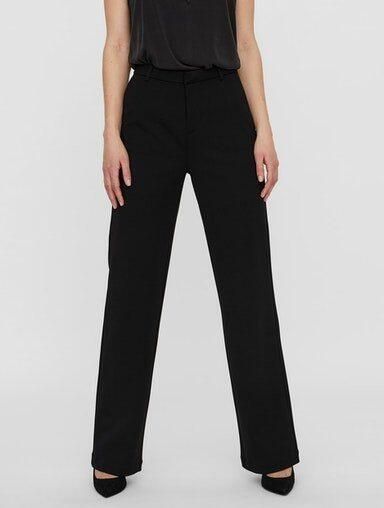 Vero Moda Regular fit stoffen broek met ceintuurlussen model 'ZAMIRA' - Foto 5