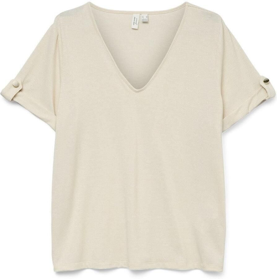 Vero Moda Shirt met korte mouwen VMBAILEY S S V-NECK T-SHIRT JRS BTQ GA