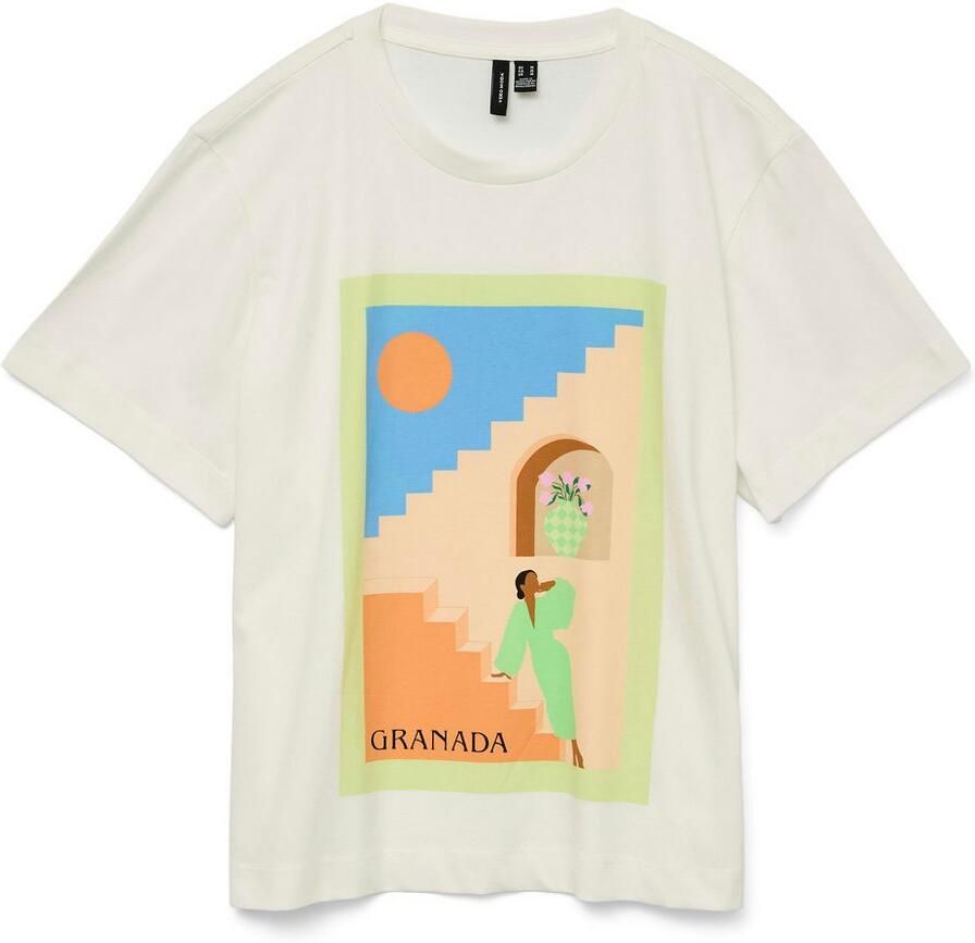 Vero Moda Shirt met korte mouwen VMBETA METTE SS TOP BOX JRS GA