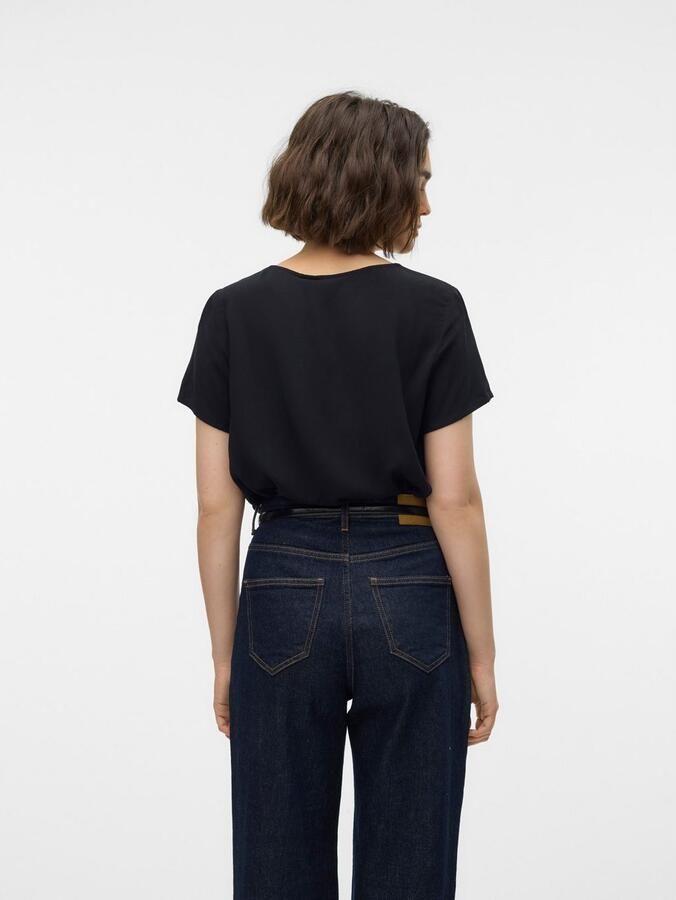 Vero Moda Shirt met korte mouwen VMEASY JOY S S TOP WVN GA - Foto 4