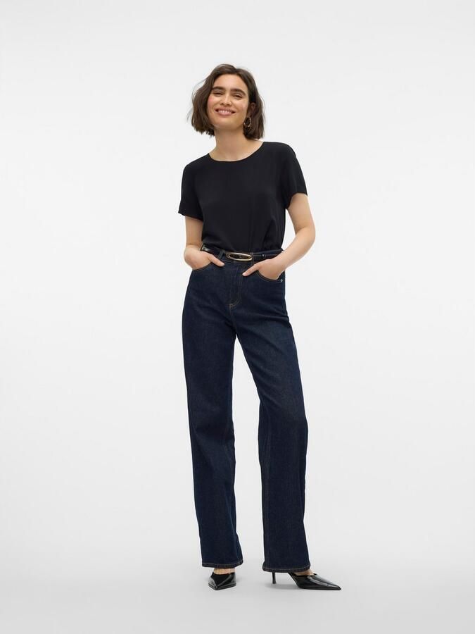 Vero Moda Shirt met korte mouwen VMEASY JOY S S TOP WVN GA - Foto 5