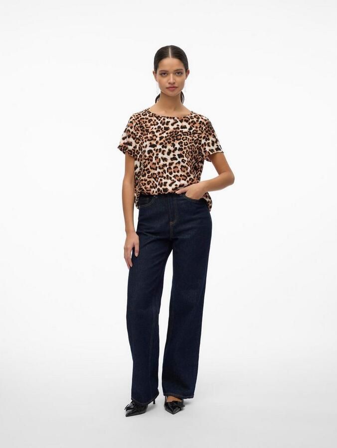 Vero Moda Shirt met korte mouwen VMEASY JOY S S TOP WVN GA - Foto 2
