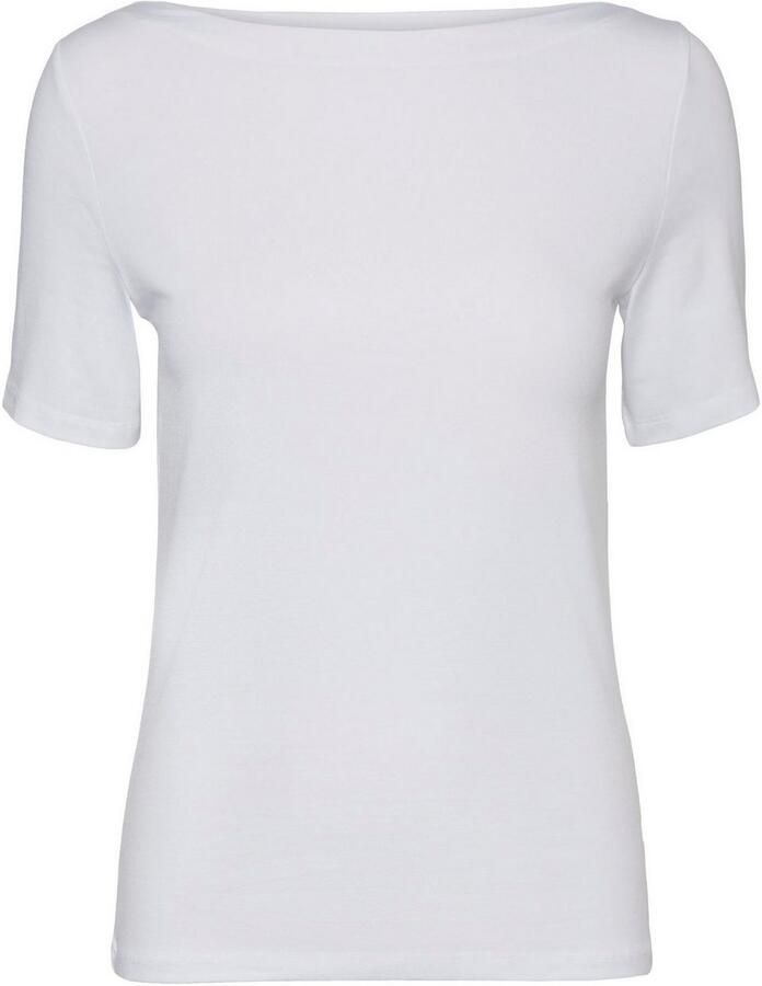 Vero Moda Wit Viscose Dames T-Shirt Lente Zomer Collectie White Dames