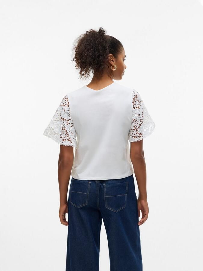 Vero Moda Regular fit T-shirt van puur katoen model 'PANNA' - Foto 4