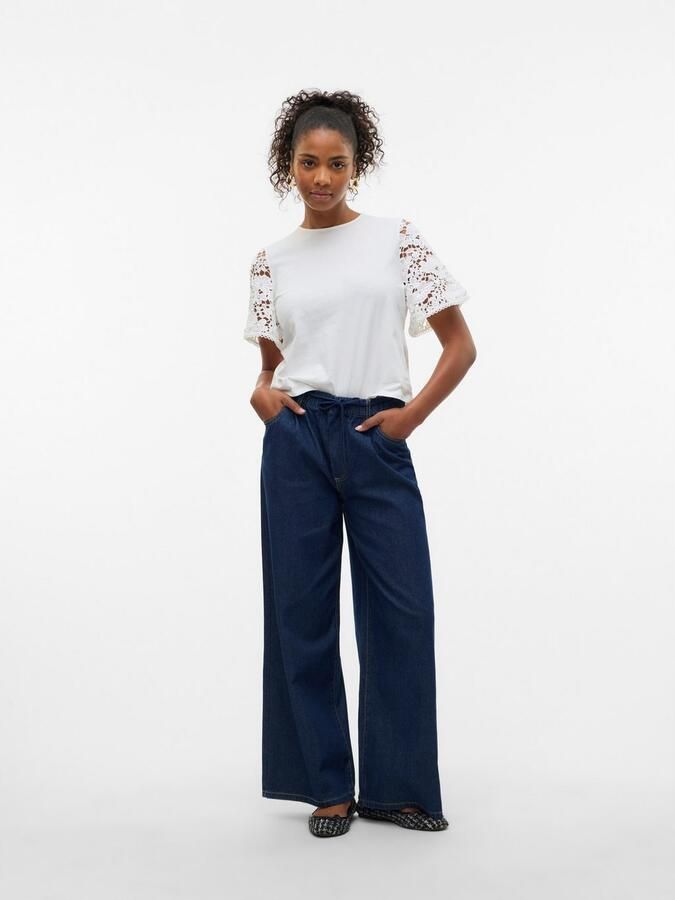 Vero Moda Regular fit T-shirt van puur katoen model 'PANNA' - Foto 5