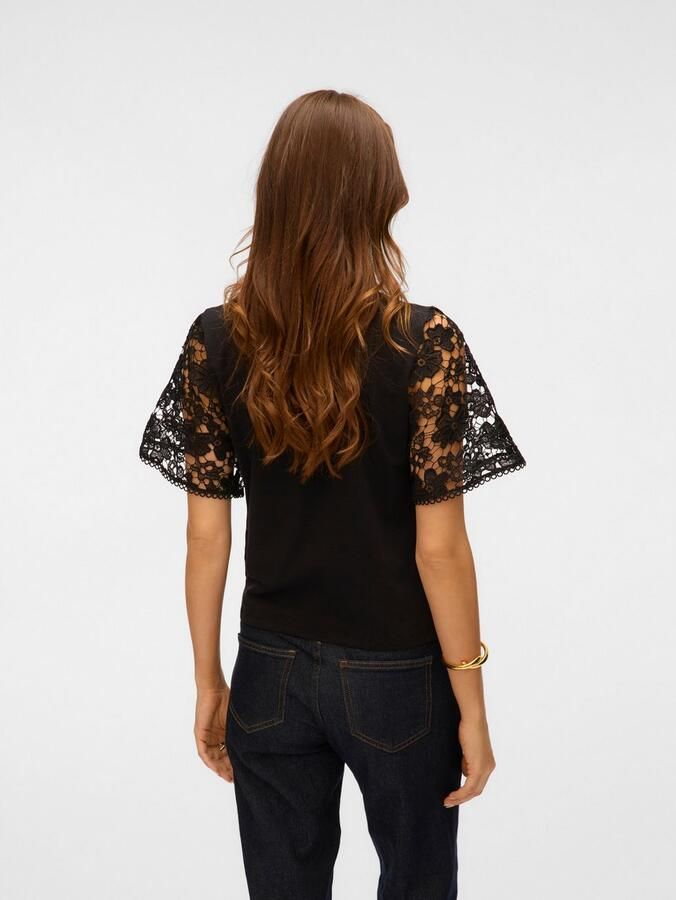 Vero Moda Regular fit T-shirt van puur katoen model 'PANNA' - Foto 5