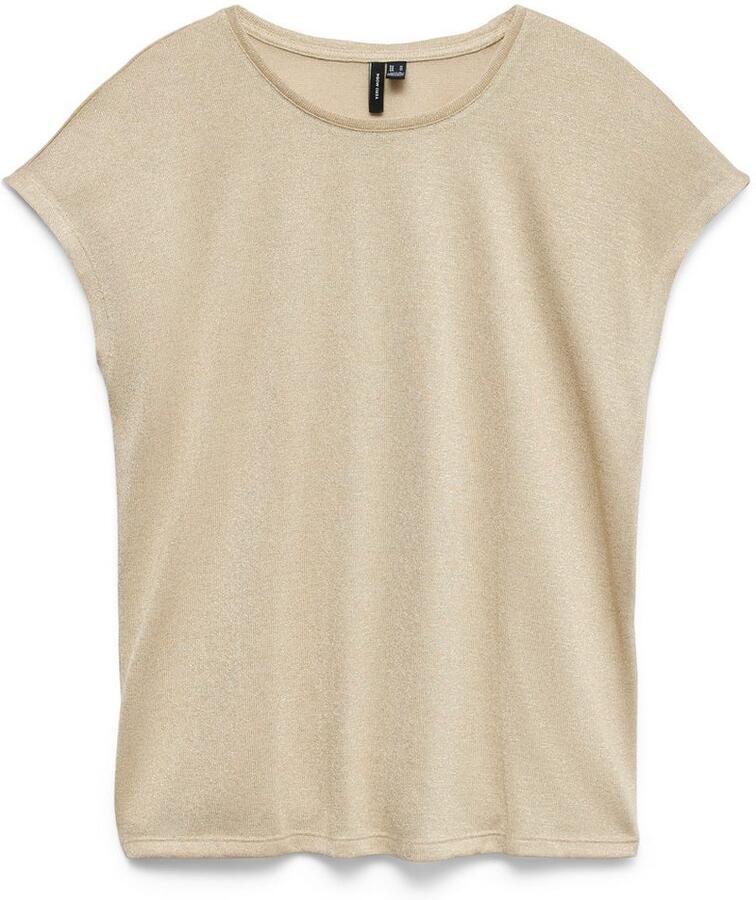 Vero Moda Loose fit top van viscosemix met effectgaren model 'SARAH AVA'