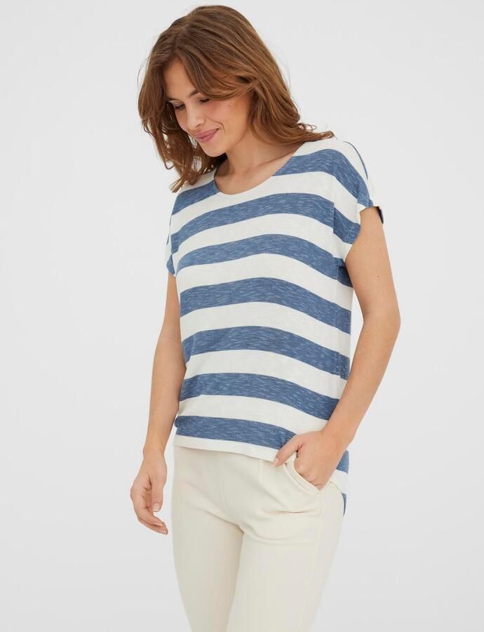 Vero Moda Shirt met korte mouwen VMWIDE STRIPE SL TOP GA JRS NOOS - Foto 6
