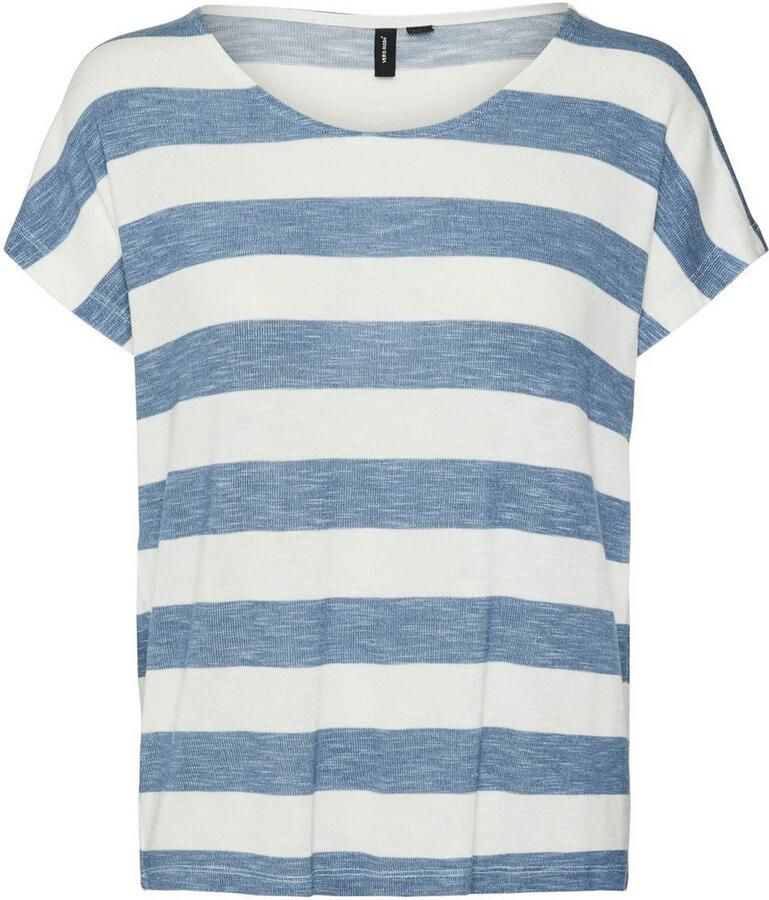 Vero Moda Shirt met korte mouwen VMWIDE STRIPE SL TOP GA JRS NOOS