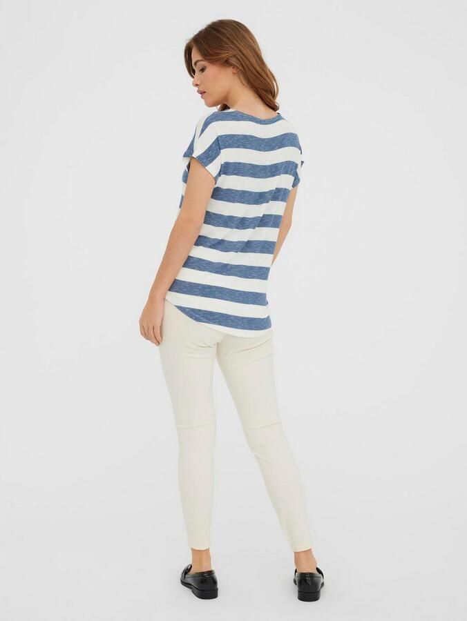 Vero Moda Shirt met korte mouwen VMWIDE STRIPE SL TOP GA JRS NOOS - Foto 5