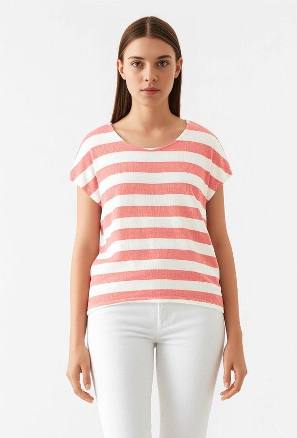 Vero Moda Shirt met korte mouwen VMWIDE STRIPE SL TOP GA JRS NOOS - Foto 2