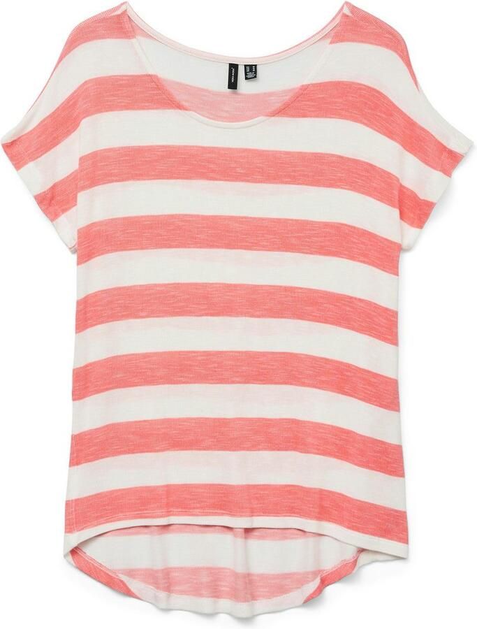 Vero Moda Shirt met korte mouwen VMWIDE STRIPE SL TOP GA JRS NOOS
