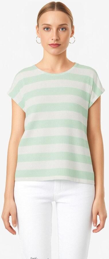Vero Moda Shirt met korte mouwen VMWIDE STRIPE SL TOP GA JRS NOOS - Foto 3