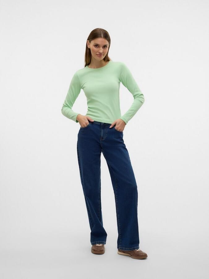 Vero Moda Shirt met lange mouwen VMCHLOE LS SHORT TOP JRS NOOS - Foto 3