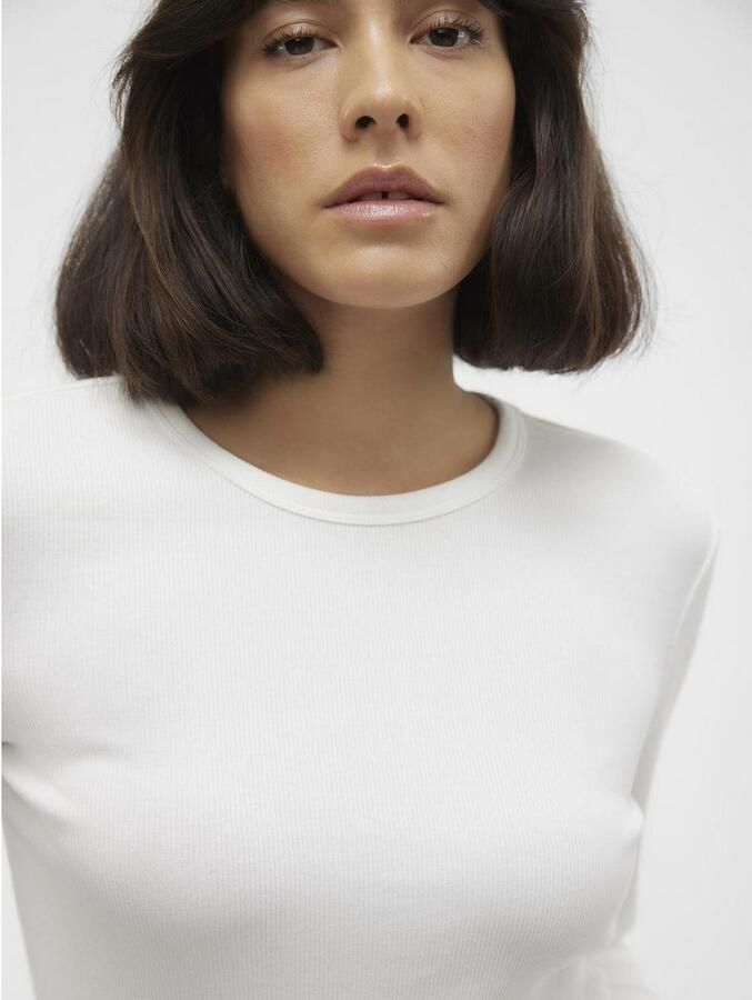 Vero Moda Slim fit shirt met lange mouwen van katoenmix model 'CHLOE' - Foto 2