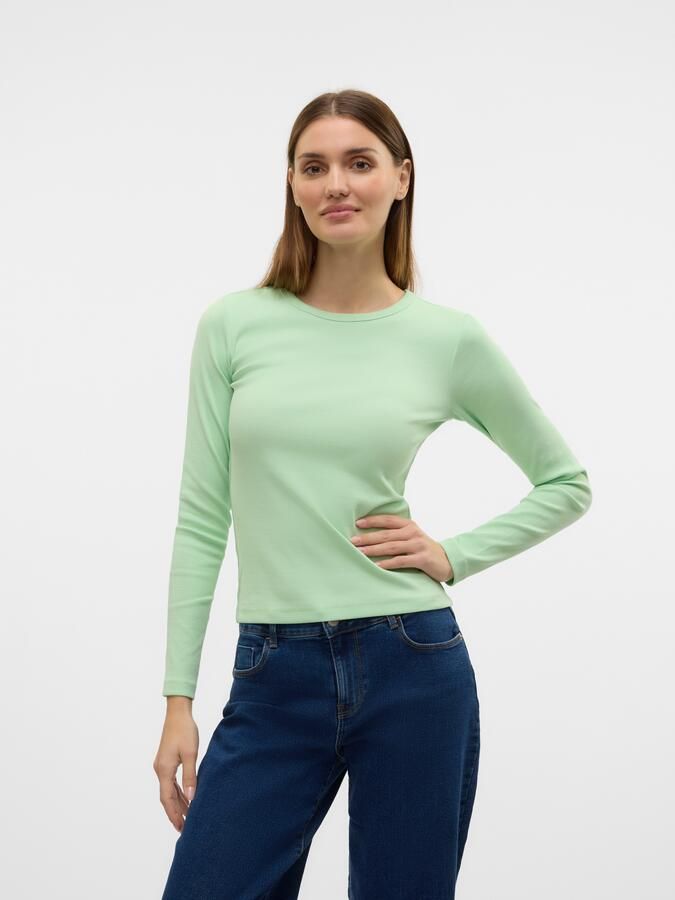 Vero Moda Shirt met lange mouwen VMCHLOE LS SHORT TOP JRS NOOS - Foto 4