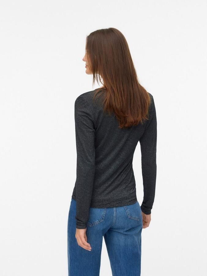 Vero Moda Shirt met lange mouwen VMLAVA GLITTER LS V-NECK TOP STRIPE NOOS - Foto 3