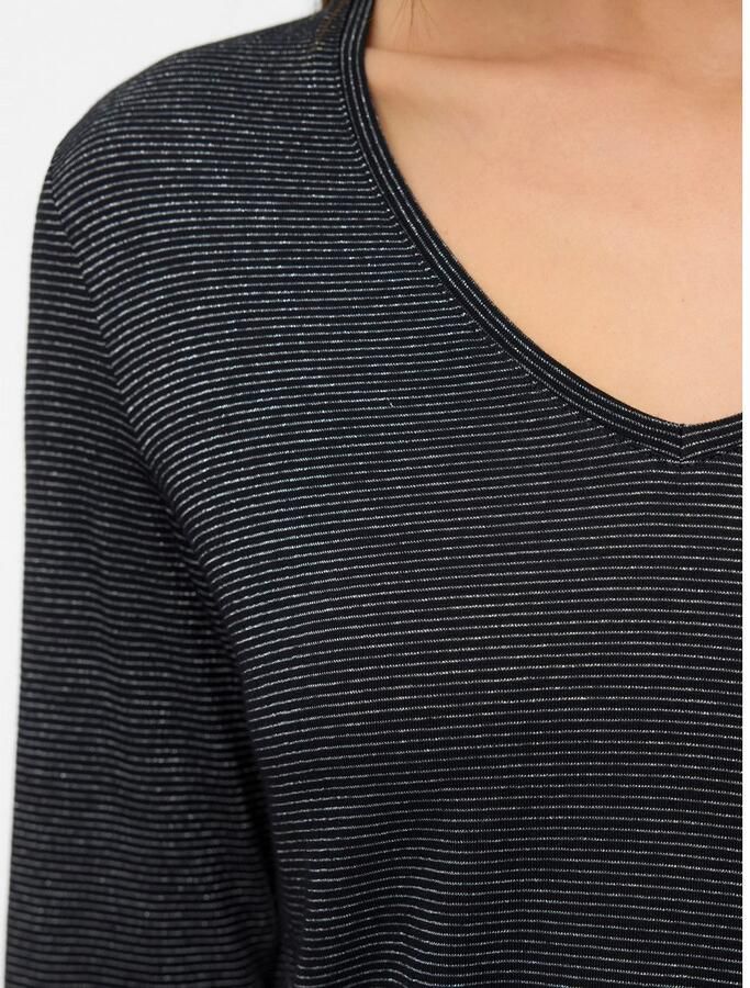 Vero Moda Shirt met lange mouwen VMLAVA GLITTER LS V-NECK TOP STRIPE NOOS - Foto 2