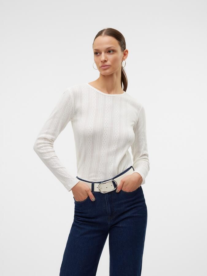 Vero Moda Regular fit shirt met lange mouwen van puur katoen model 'LISA' - Foto 6