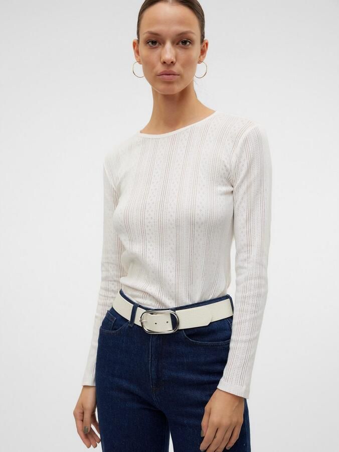 Vero Moda Regular fit shirt met lange mouwen van puur katoen model 'LISA' - Foto 3