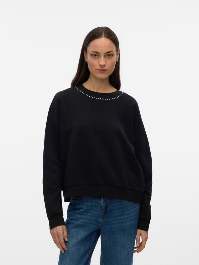 Vero Moda Shirt met lange mouwen VMLOTTE TRINA LS SWEAT BOX GA BF - Foto 6