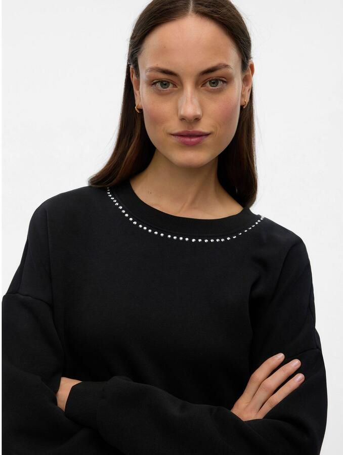 Vero Moda Shirt met lange mouwen VMLOTTE TRINA LS SWEAT BOX GA BF - Foto 3