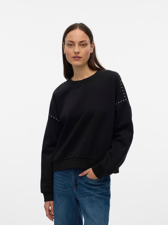 Vero Moda Shirt met lange mouwen VMLOTTE TRINA LS SWEAT BOX GA BF - Foto 6