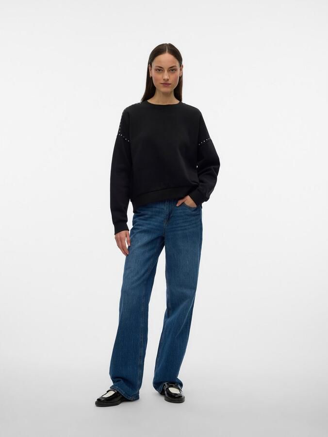 Vero Moda Shirt met lange mouwen VMLOTTE TRINA LS SWEAT BOX GA BF - Foto 5