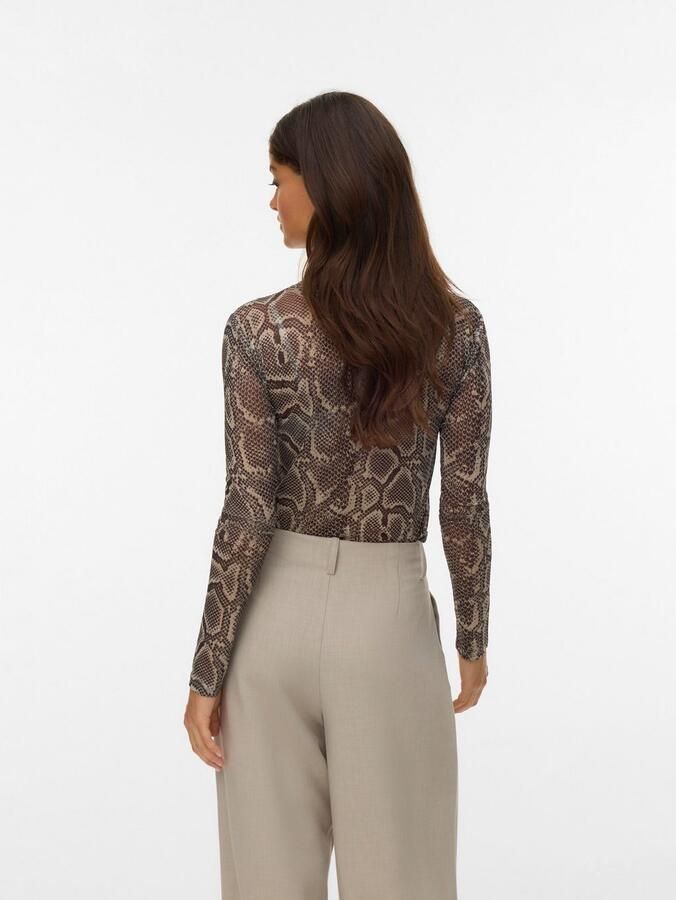 Vero Moda Shirt met lange mouwen VMLOVA LS MESH TOP JRS NOOS - Foto 3