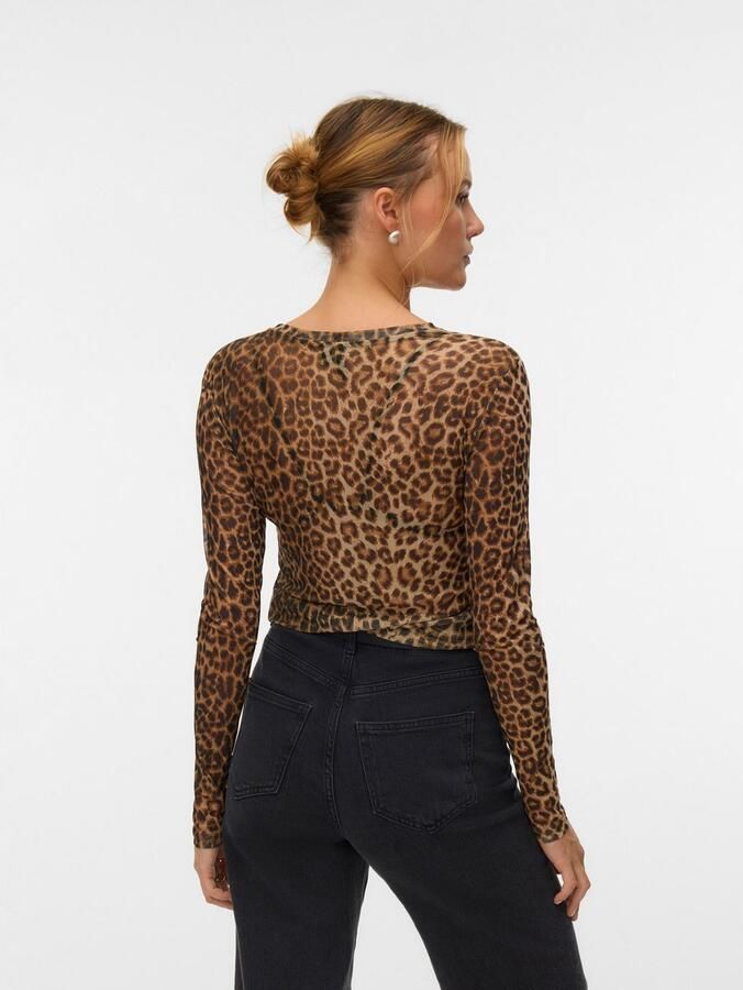 Vero Moda Shirt met lange mouwen VMLOVA LS MESH TOP JRS NOOS - Foto 2