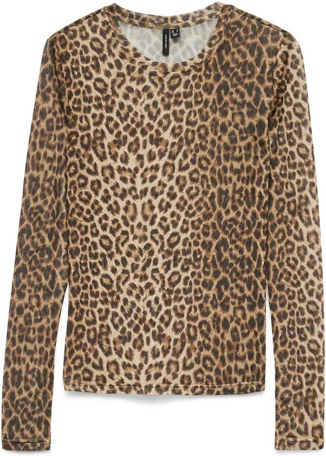 Vero Moda Shirt met lange mouwen VMLOVA LS MESH TOP JRS NOOS - Foto 4