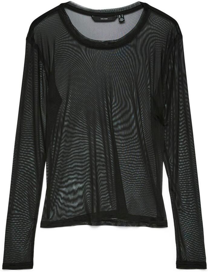 Vero Moda Shirt met lange mouwen VMLOVA LS MESH TOP JRS NOOS
