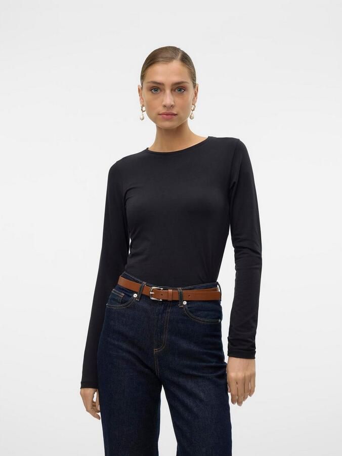 Vero Moda Shirt met lange mouwen VMLULU LS O-NECK TOP JRS GA NOOS - Foto 4