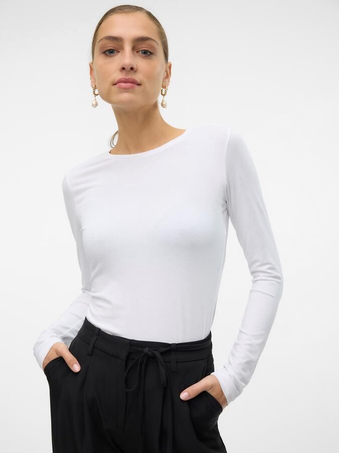 Vero Moda Shirt met lange mouwen VMLULU LS O-NECK TOP JRS GA NOOS - Foto 5