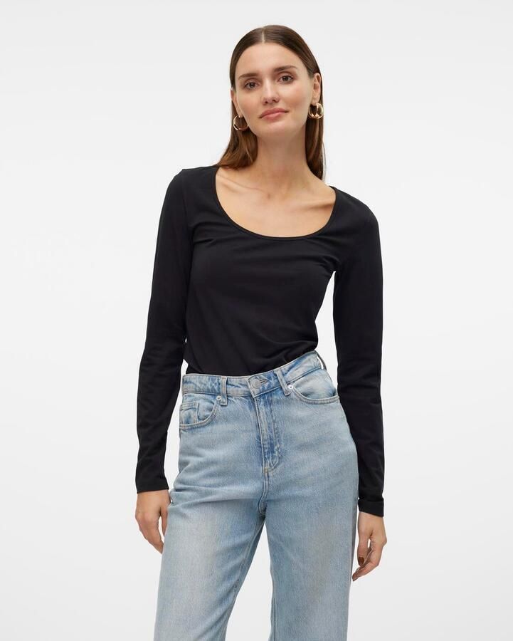 Vero Moda Shirt met lange mouwen VMLULU LS U-NECK TOP JRS GA NOOS - Foto 6