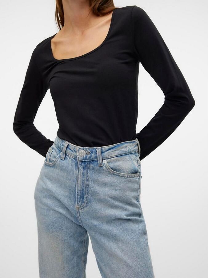 Vero Moda Shirt met lange mouwen VMLULU LS U-NECK TOP JRS GA NOOS - Foto 3